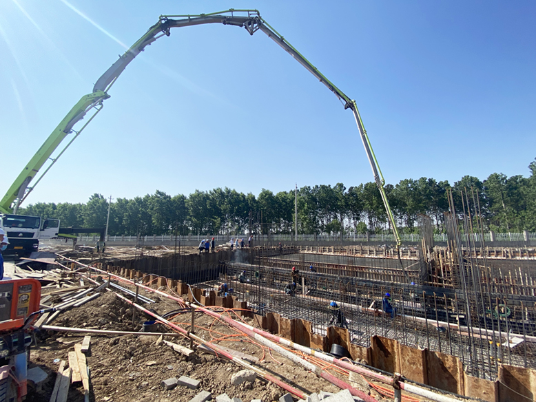 江苏天能新材料项目建设现场